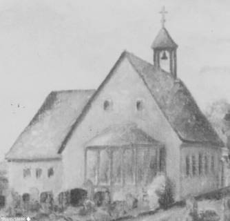 S2 Nr. 8867, Holte (bei Nienburg), Stadt-Gottes-Kapelle, Aquarell-Zeichnung, o. D., ohne Datum