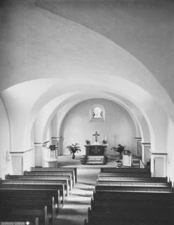 S2 Witt Nr. 1506, Landesbergen, Kirche, Altarraum (renovierter Zustand), Mai 1961, 1961