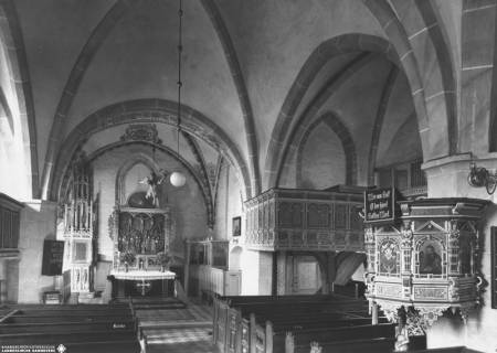 S2 Nr. 9599, Liebenau, Laurentius-Kirche, Altarraum, o.D., ohne Datum