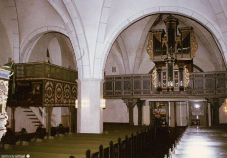 S 02b Nr. 1278 a, Liebenau, Laurentius-Kirche, Innenansicht nach Westen, o.D., ohne Datum