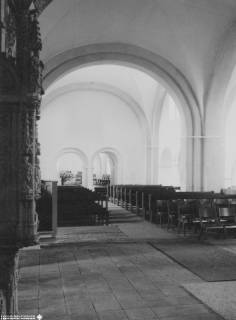 S2 Witt Nr. 1603, Marklohe, Clemens-Romanus-Kirche, Innenansicht nach Westen, Oktober 1961, 1961