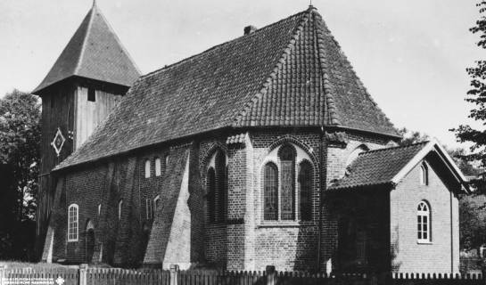 S2 Nr. 9868, Müden/Örtze, Laurentius-Kirche, um 1952, um 1952