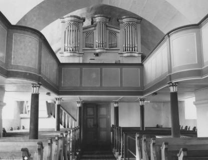 S2 Nr. 2048, Oberbörry, Kirche, Orgel-Empore, 1955, 1955