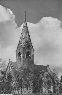 S2 Nr. 3353, Rotenburg/Wümme, Kirche "Zum guten Hirten" (Rotenburger Anstalten der Inneren Mission), 1950, 1950