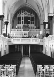 S 02b Nr. 1752, Rotenburg/Wümme, Stadtkirche, Innenansicht nach Westen, 1965, 1965