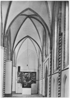 S2 Nr. 18408, Buxtehude, St. Petri Kirche, Flügelaltar. um 1950, um 1950