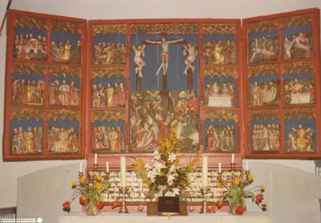 S2 Nr. 18294, Schiffdorf, Martins-Kirche, Altar, o.D., ohne Datum