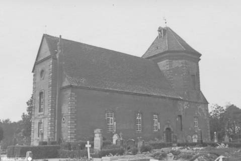 S2 Nr. 2593, Schloß Ricklingen, Kirche, 1945, 1945