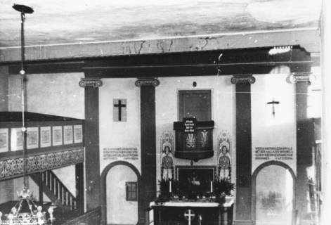 G9 Wietzen Bild 9, Wietzen, Gangolf-Kirche, Altarraum, vor 1957, vor 1957