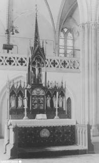 S2 Witt Nr. 655, Zellerfeld, Salvatoris-Kirche, Altar (alter Zustand), März 1955
, 1955