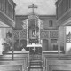 S2 A107 Nr. 37, Barnten, Katharinen-Kirche, Altarraum, um 1950