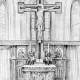 Landeskirchliches Archiv Hannover, S2 Nr. 7806, Bevern (KK Bremervörde-Zeven), Heilig-Kreuz-Kirche, Altar, 1952