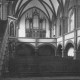 Landeskirchliches Archiv Hannover, S2 Witt Nr. 1165, Bevern (KK Holzminden), Johannis-Kirche, Innenraum nach Westen, Juni 1958