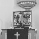 Landeskirchliches Archiv Hannover, S2 Witt Nr. 805, Scharzfeld, Thomas-Kirche, Altar, Oktober 1955